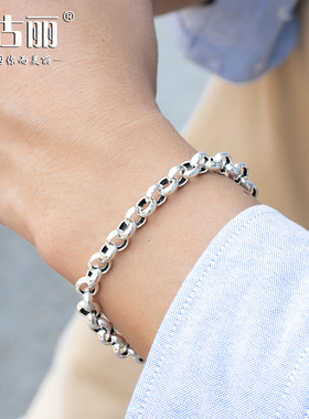 做旧男士S925泰银复古时尚手链