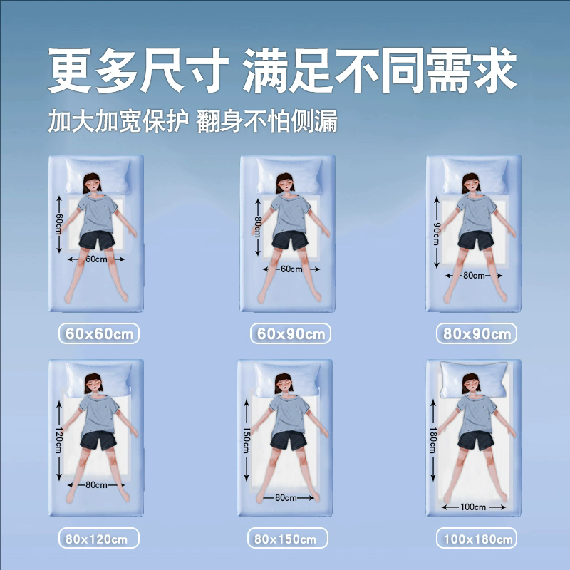 夕如成人护理垫60x90大号加厚型老年人尿不湿老人隔尿垫专用床垫,淘宝优惠券,粉丝福利购,淘宝优惠卷