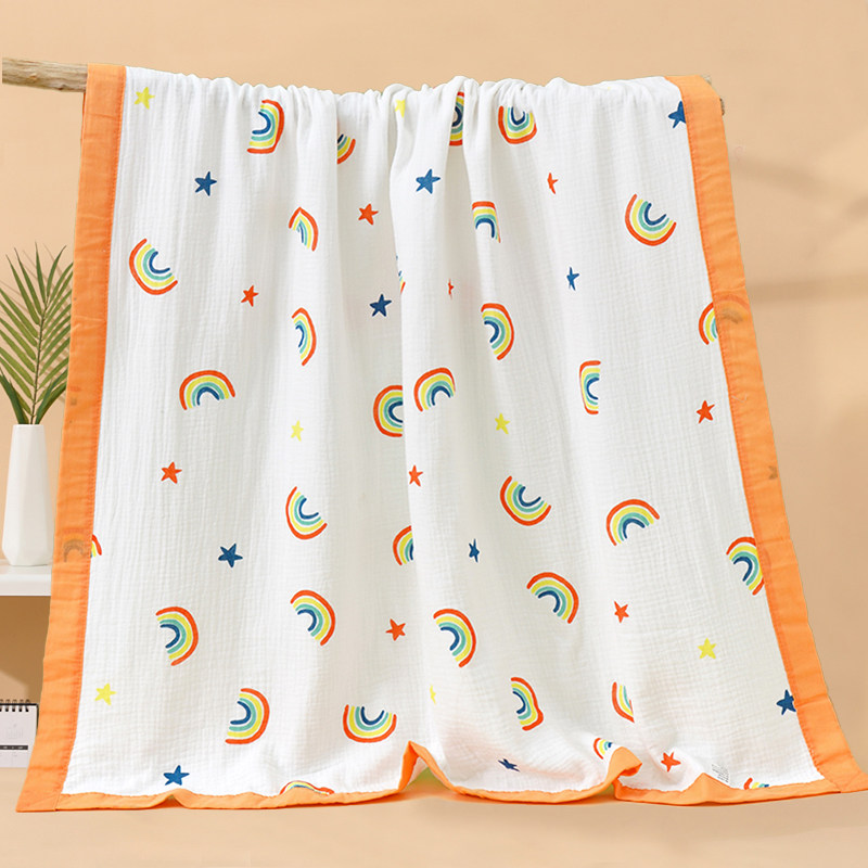 婴儿纯棉纱布浴巾柔软吸水宝宝洗澡抱被儿童四季薄盖毯新生儿包被,淘宝优惠券,粉丝福利购,淘宝优惠卷