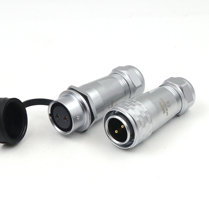 威浦SF20防水航空插头2-3-4-5-8-9-12芯IP67连接器对接插座 - 图0