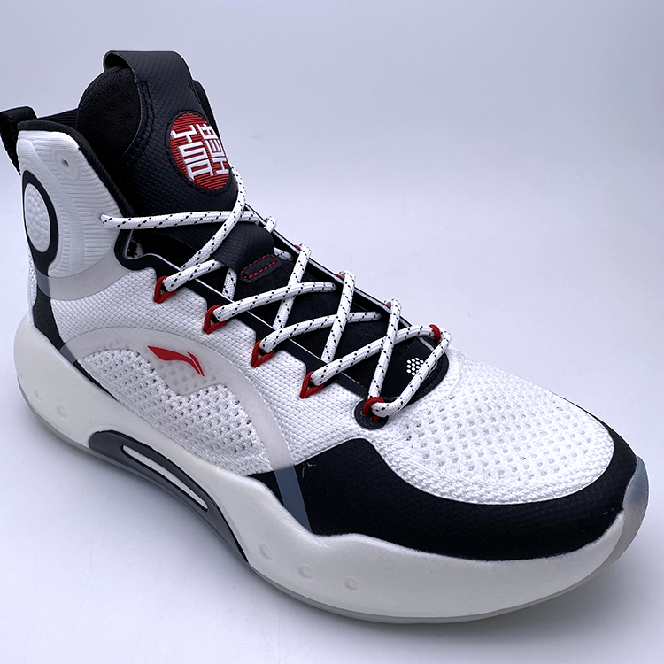 适配李宁驭帅14高帮低帮篮球鞋鞋带TD黑色红点黑色红头圆形鞋带 - 图3