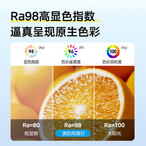 美的风扇灯卧室客厅餐厅42大尺寸吸顶家用一体吊顶灯饰隐形吊扇灯