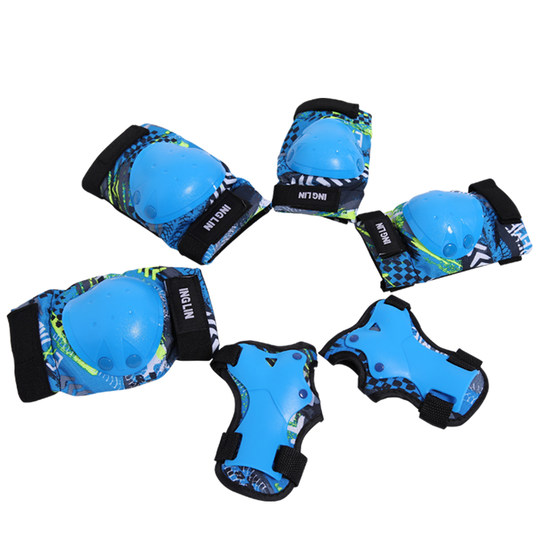加厚护具儿童滑板双层护具自行车平衡车防摔运动护膝溜冰轮滑鞋