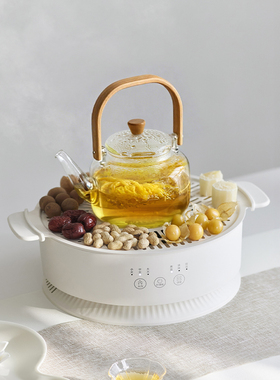 olayks立时冬至围炉煮茶器电陶炉家用器具全套电茶炉全玻璃养生壶