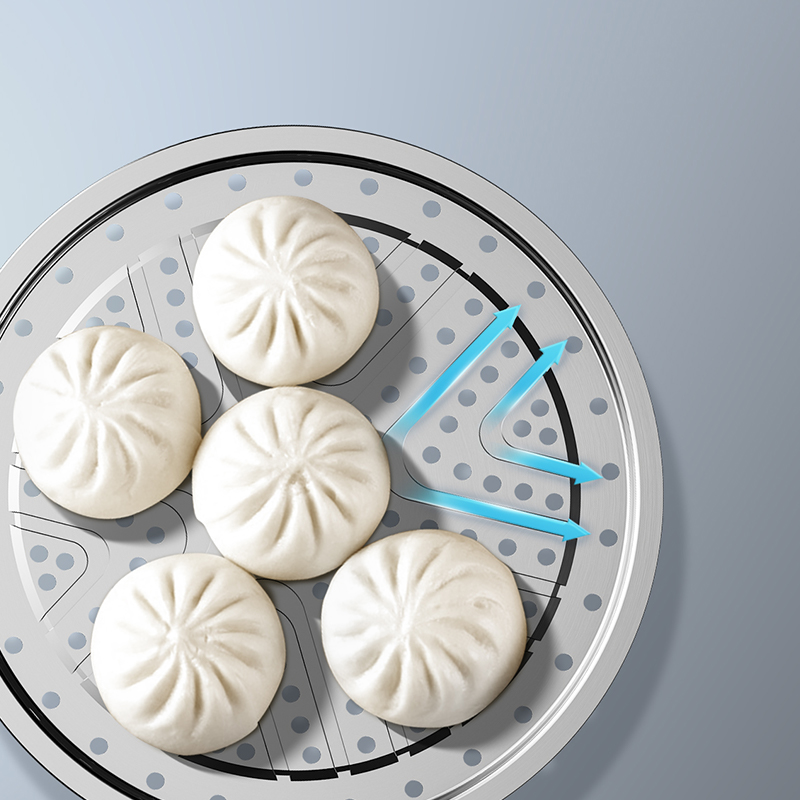 【门店发货】康巴赫欧式不锈钢双层蒸锅套装28cm KBH28TB2 - 图1