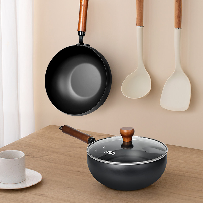 ASD爱仕达高纯铁古法不粘大肚锅 ASD爱仕达高纯铁古法不粘大肚锅