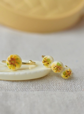 仿真戒指粘土小众设计可爱少女