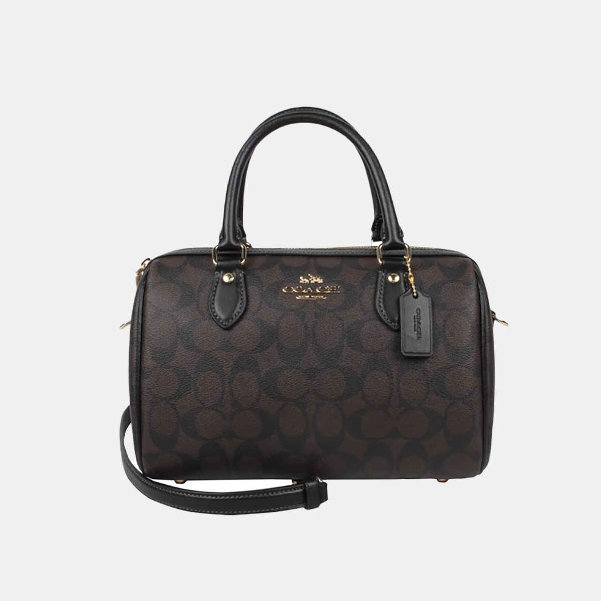 COACH/蔻驰女士新款中号时尚单肩斜挎包手提包波士顿桶包CH280 - 图3