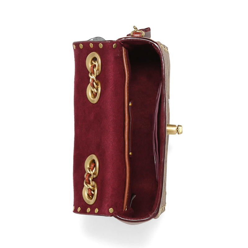 coach专柜新款女士山茶花链条包 Clim海外女士包袋