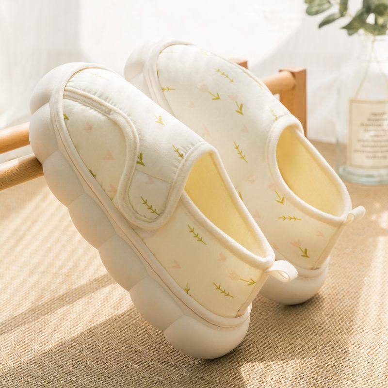 月子鞋孕妇产后10月11月春秋魔术贴夏季薄款秋冬包跟家居棉拖鞋女,淘宝优惠券,粉丝福利购,淘宝优惠卷