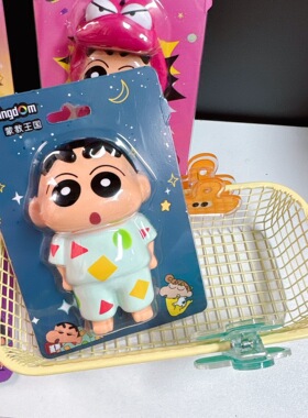 正版蜡笔小新立体PU书贴PU玩具捏捏解压发泄装饰套装