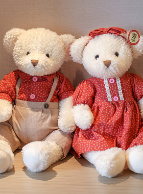 新婚压床娃娃一对结婚礼物新款高档中式抱枕情侣小熊公仔婚床玩偶