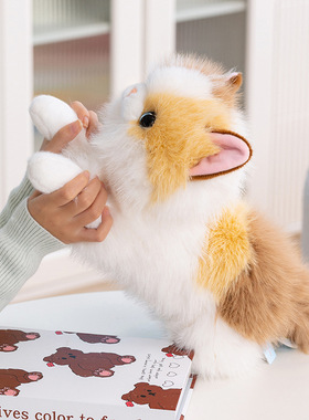 仿真卡通可爱布偶猫暹罗猫发声毛绒公仔玩偶装饰摆件娃娃创意礼物