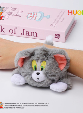 正版猫和老鼠毛绒护腕公仔桌面垫手写字鼠标垫小玩偶摆件女友礼物