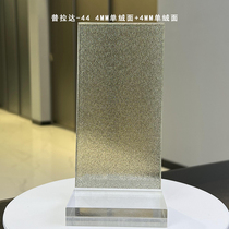 Factory Customized modern simple clip wire tempered glass double layer process suitable for screen partition extremely simple glass etc.