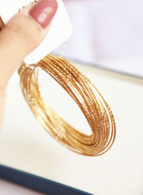 欧美风闪耀多层度假街拍聚会手镯