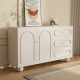 Creamy style household bedroom chest cabinet storage cabinet