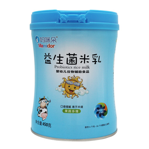 妈咪朵益生菌米乳婴幼儿辅食营养米粉米糊6-36月宝宝米乳450克 - 图0