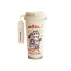 Stacked Kitten Straw Thermos Cup 316 ບັນຈຸເຊລາມິກຄວາມອາດສາມາດຂະຫນາດໃຫຍ່ທີ່ມີ barn ຊາສໍາລັບນັກສຶກສາຍິງງາມໃນລະດູຫນາວ