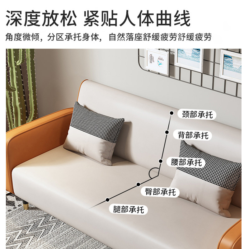 布艺沙发小户型客厅单人沙发床简易沙发出租房科技布懒人沙发轻奢_虎窝淘