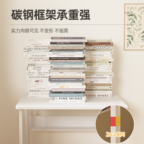 折叠桌可移动书桌电脑桌家用简易学生学习写字桌卧室床边桌办公桌 - 图3