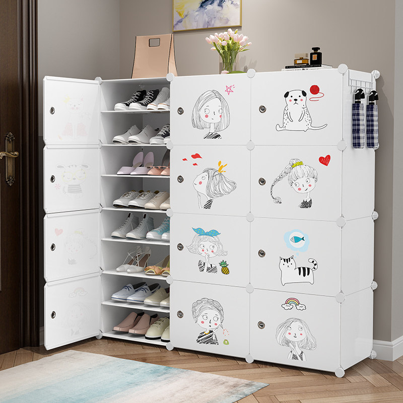 简易家用门口室内好看收纳鞋架子 守望者鞋架