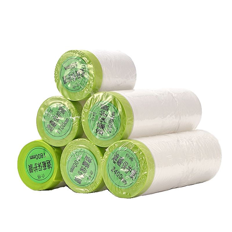 绿色高粘和纸遮蔽膜油漆遮蔽保护膜喷漆装修喷涂汽车防尘膜出口型,淘宝优惠券,粉丝福利购,淘宝优惠卷