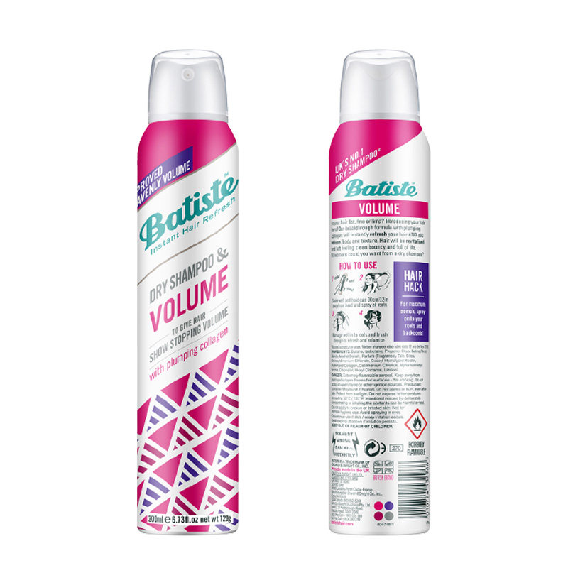 batiste碧缇丝免洗发喷雾去油清爽 batiste头发造型