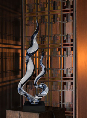 可定制抽象树脂雕塑落地大摆件