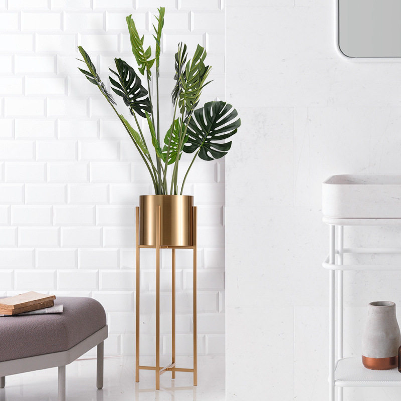 可定制轻奢落地花器摆件样板间售楼处客厅插花花瓶电视柜金属花架,淘宝优惠券,粉丝福利购,淘宝优惠卷