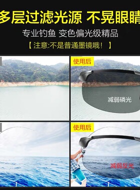高清偏光钓鱼眼镜看漂男