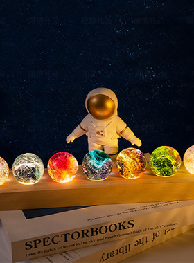 创意璀璨星空琉璃水晶球摆件