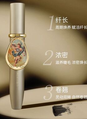 平台同款艾希兰镜子睫毛膏防水防汗浓密细长睫毛防晕染自然卷翘