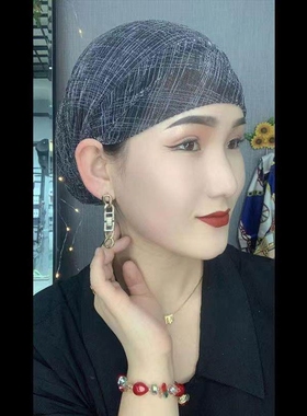 洋气光头帽夏季薄款化疗后女士纱巾包头帽手术后专用头巾帽子女款