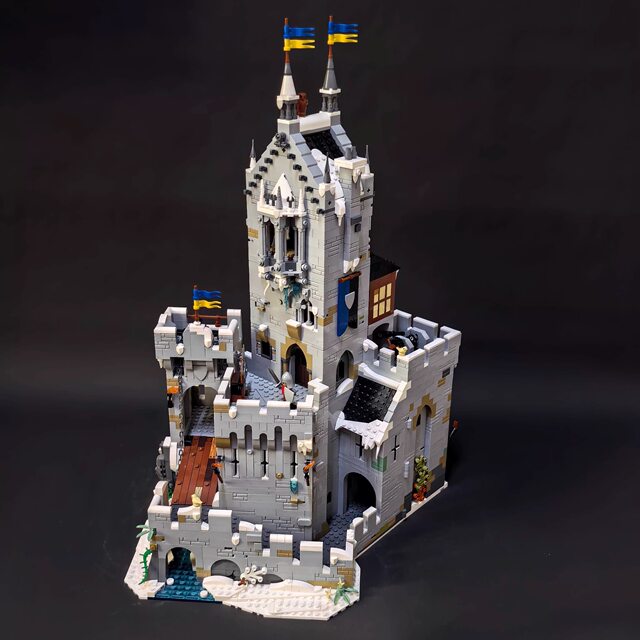 Building block 910029 Medieval knight mountain fortress
