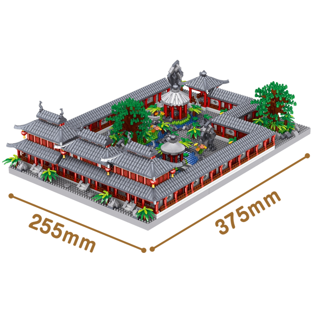 China building block micro-particle street scene Suzhou Humble Administrator's Garden