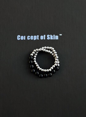 conceptofskin肌理概念极简素圈双层戒指多层叠戴戒指小众设计ins