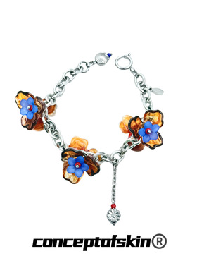 conceptofskin大地之狮2025夏季海边主题配饰 双生花盛开手链