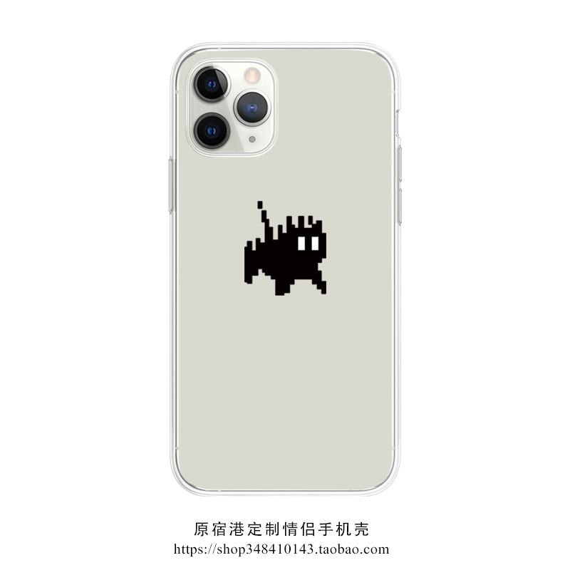 像素猫咪~创意小众iPhone15苹果14promax手机壳华为nova11新款p60小米13适用vivoS17e荣耀90情侣oppo一加10软