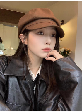 逛街八角帽八角帽女休闲秋冬