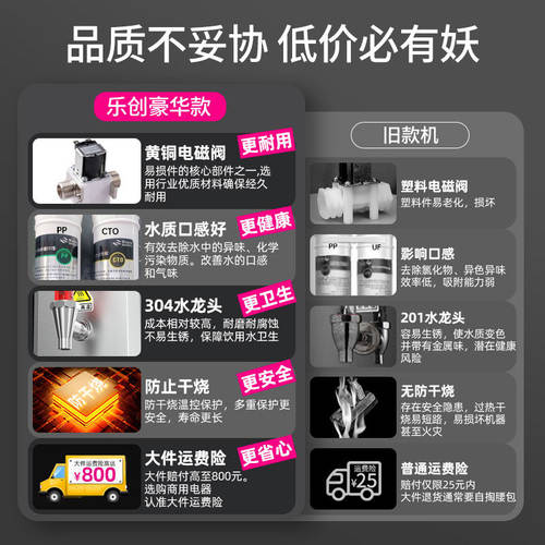 乐创商用步进式自动开水器奶茶店电热开水机吧台热水器餐厅饮水机 - 图1