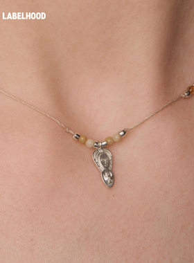 SALEEPEPE纯银忘忧人编绳项链