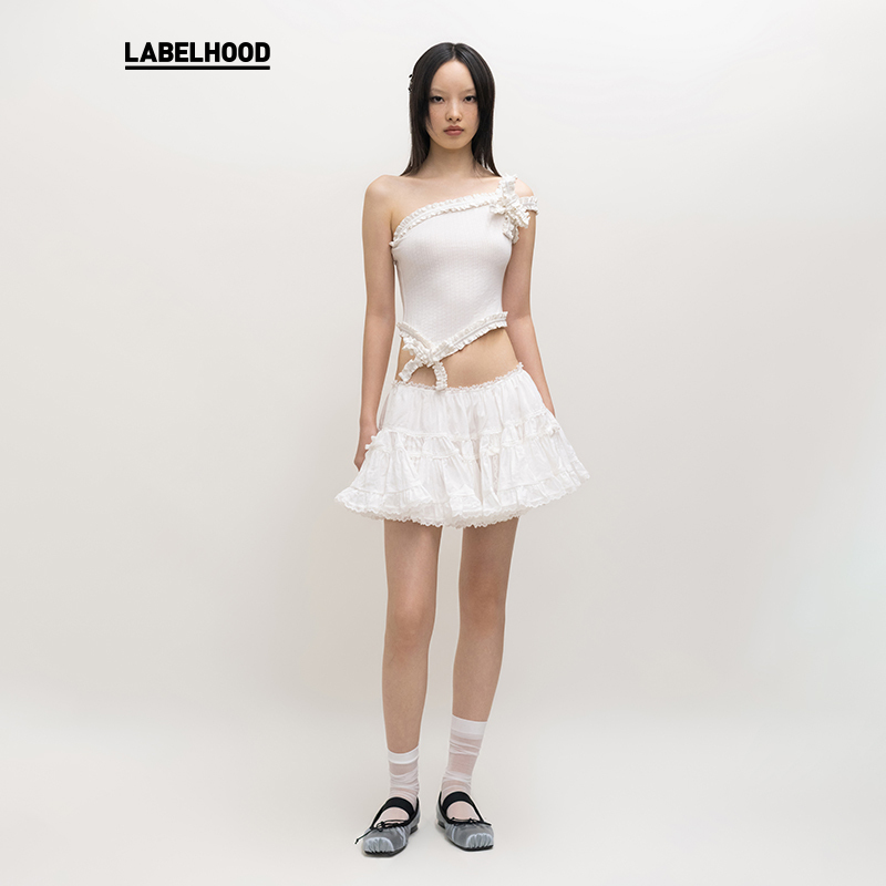 NODRESS×LABELHOOD蕾虎联名款花边背心吊带