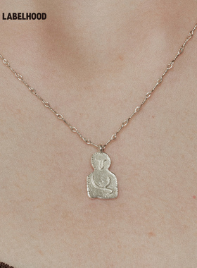 SALEEPEPE蒙娜丽莎吊坠项链