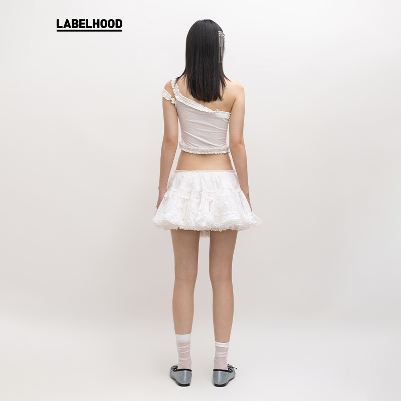 NODRESS×LABELHOOD蕾虎联名款花边背心吊带