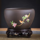 Special flower pot for orchids, purple clay ceramic spider orchid, Phalaenopsis