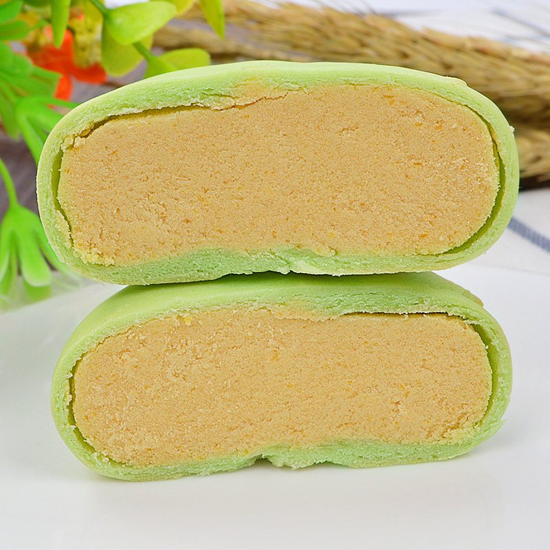 抹茶味绿豆饼厦门500g / 2500g面包 良山谷珍传统糕点