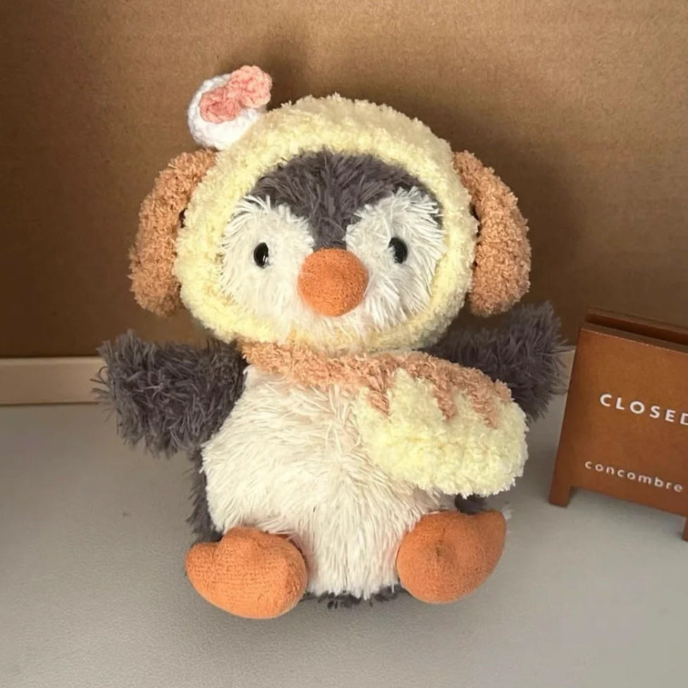 适用Jellycat11cm趣味花生企鹅可爱帽子毛绒玩偶头套斜挎包包衣服,淘宝优惠券,粉丝福利购,淘宝优惠卷