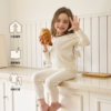 Little Black Toni Girls' Autumn and Winter Thermal Underwear Set