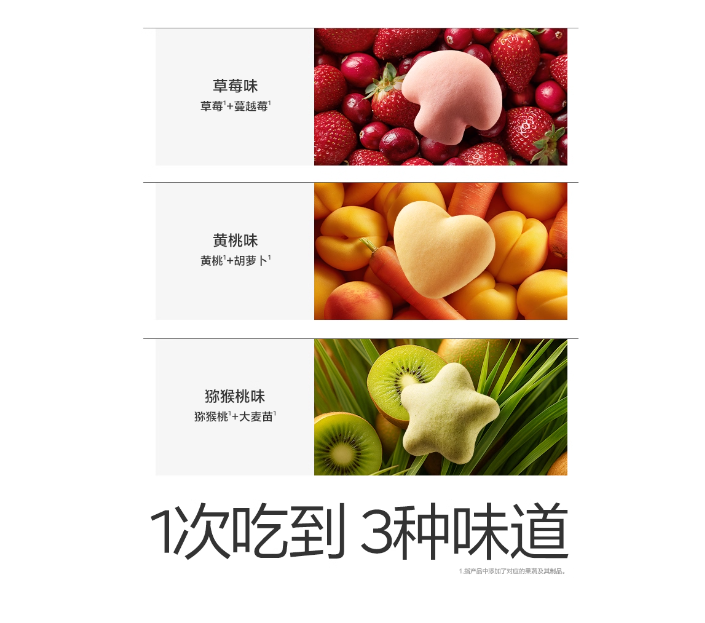 光合星球BC钙铁锌缤纷小软饼营养零食儿童奶香炫彩卡通饼干水果味,淘宝优惠券,粉丝福利购,淘宝优惠卷